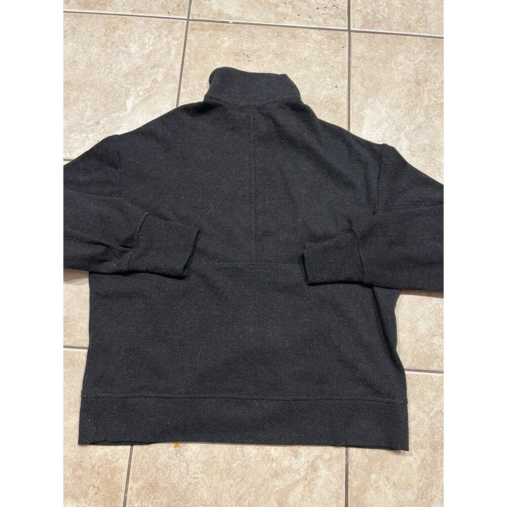 Faherty Womens Legend Lounge Half Zip Sweatshirt Size Small Heathered Black Twil - Picture 3 of 6